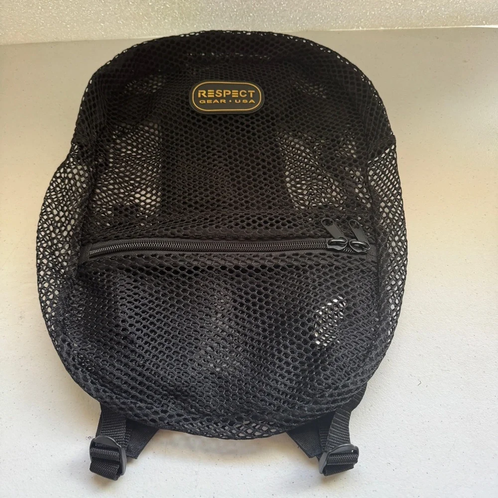 Black Mesh Backpack